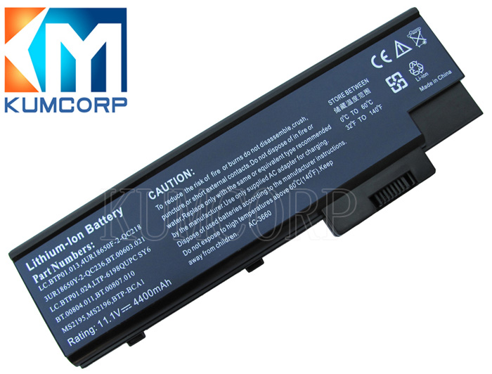 宏基笔记本电池 3UR18650Y-2-QC236 11.1V 4400mAh